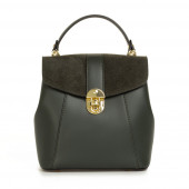 Rucsac dama din piele naturala DiAmanti Marco Verde Scuro